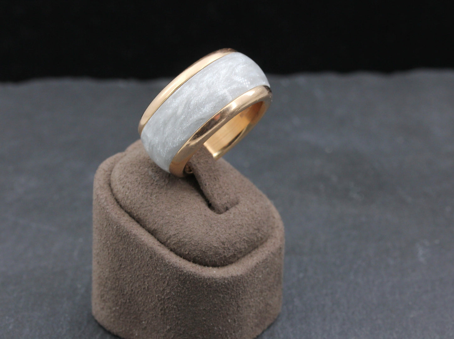 BUCHERER Variato - Breiter Designer RING mit HYBRIDKERAMIK | 750er Roségold