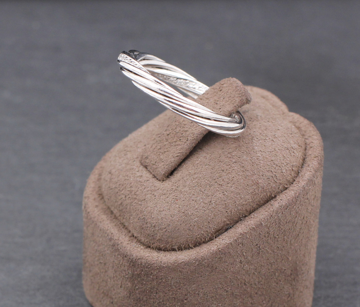 WEMPE by KIM Helioro XS - Designer RING mit BRILLANTEN | 3mm | 750 Weißgold