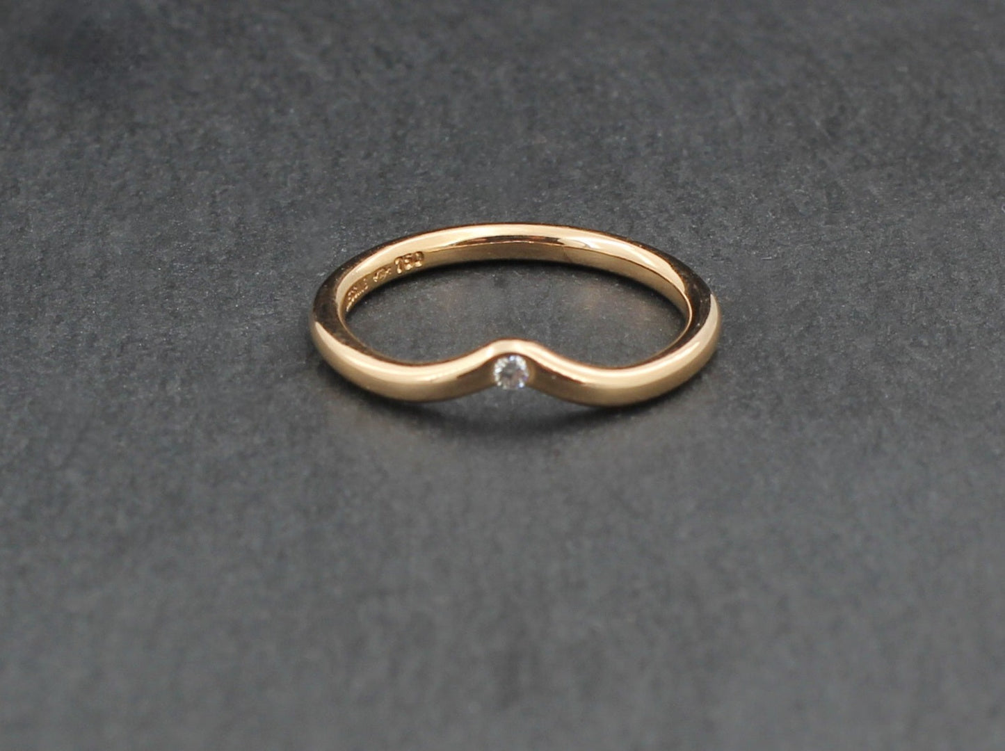 NIESSING Designer RING mit BRILLANT | " Gestaucht " | 750er Roségold