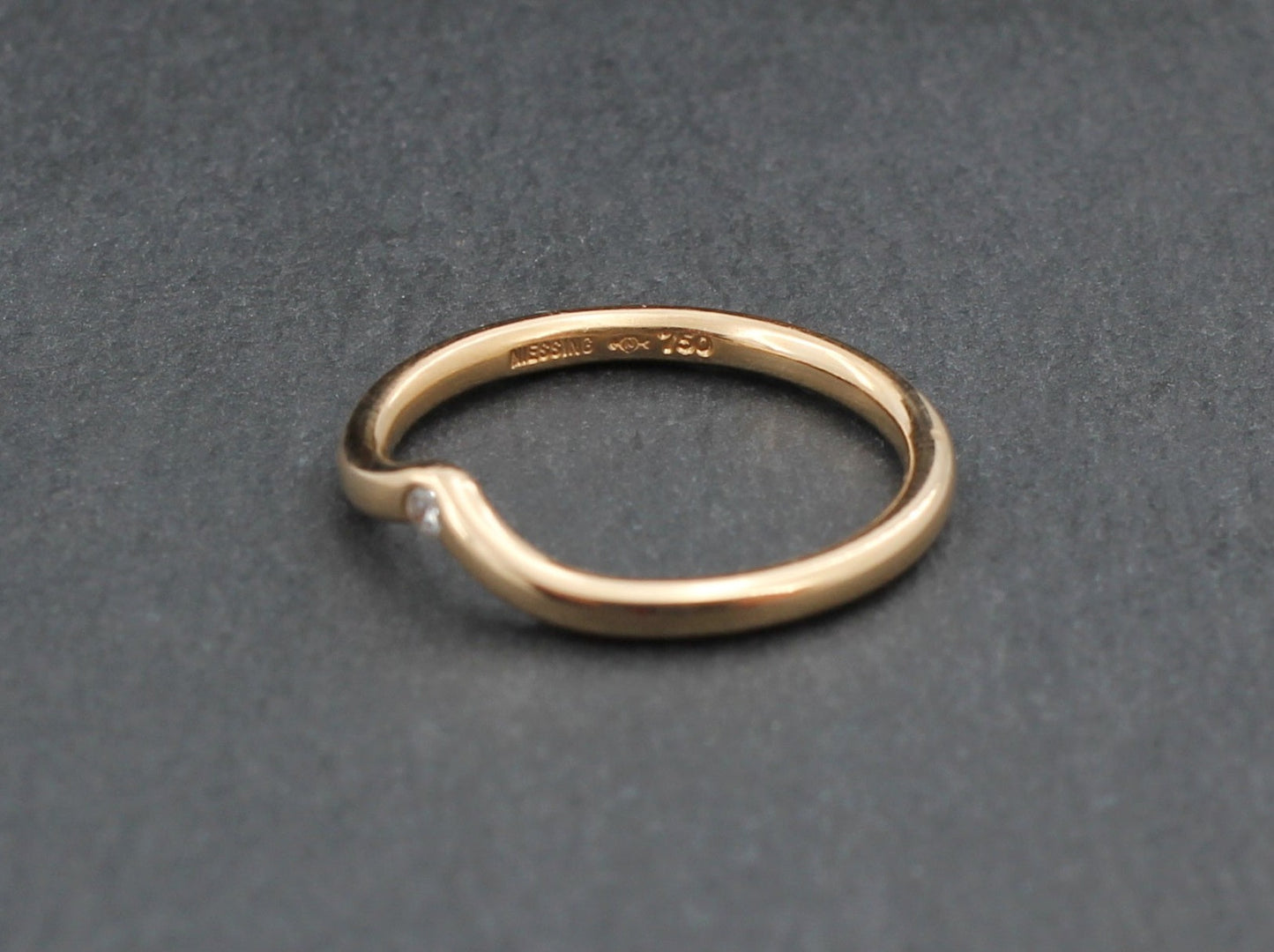 NIESSING Designer RING mit BRILLANT | " Gestaucht " | 750er Roségold