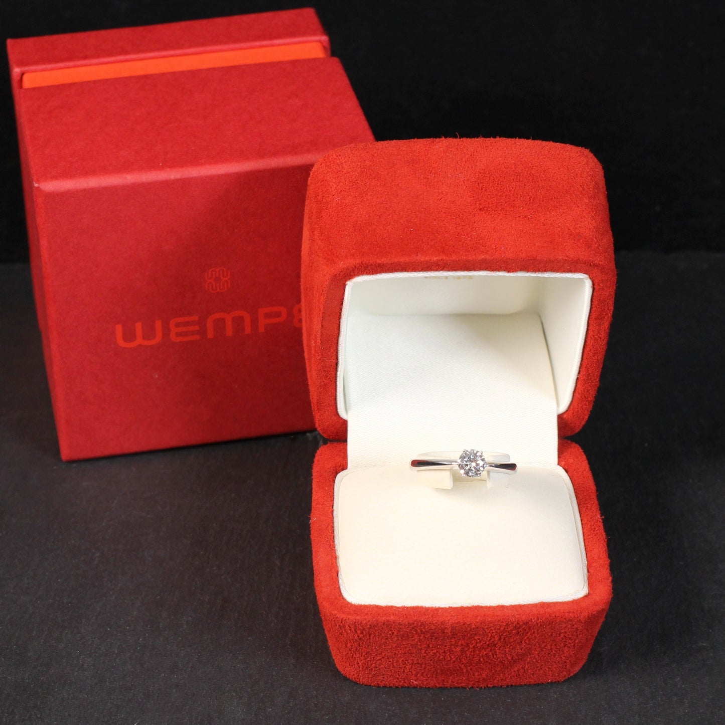 WEMPE by KIM - Klassischer RING mit BRILLANT Solitär | 0,50ct. | 750er Weißgold