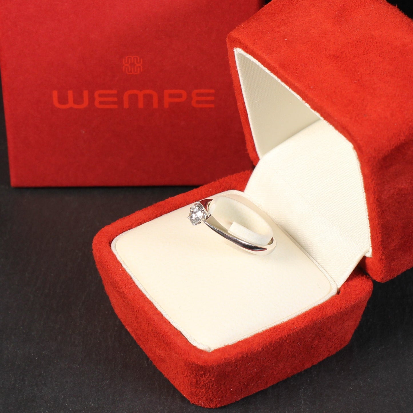 WEMPE by KIM - Klassischer RING mit BRILLANT Solitär | 0,50ct. | 750er Weißgold