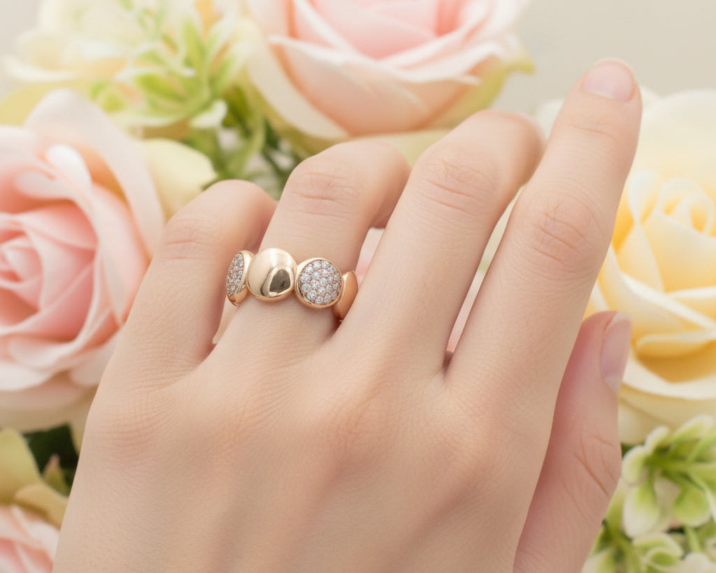 Exklusiver Designer FLEXRING mit 38 BRILLANTEN | 0,78ct. | 750er Roségold