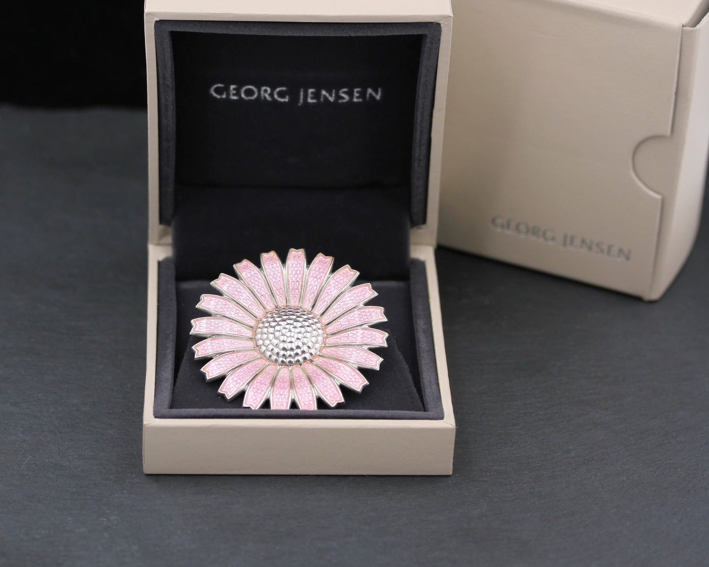 GEORG JENSEN Daisy - Moderne Designer BROSCHE | 925er Sterling Silber | + Box