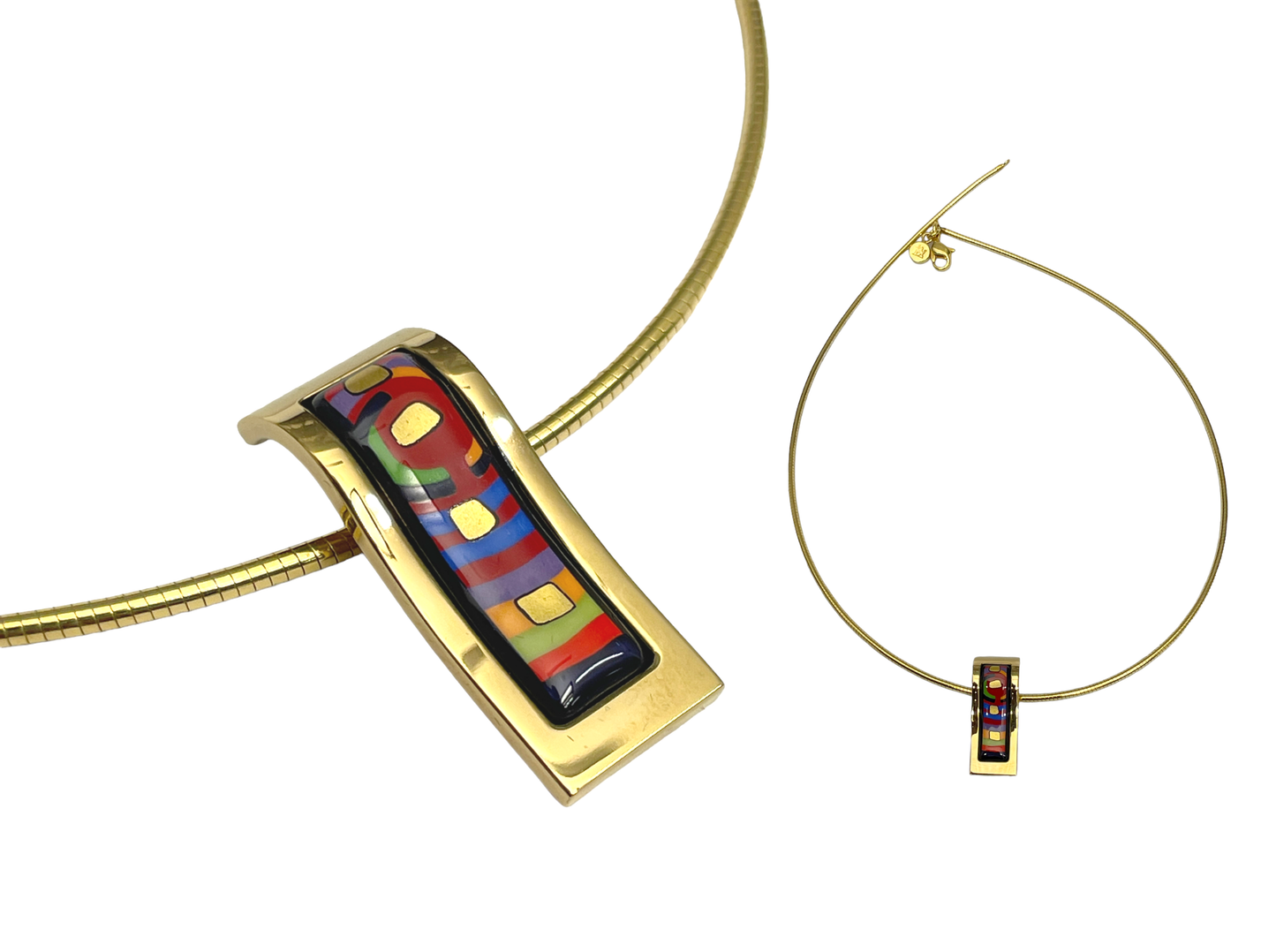 FREY WILLE Designer COLLIER | Hommage à Hundertwasser | + Etui