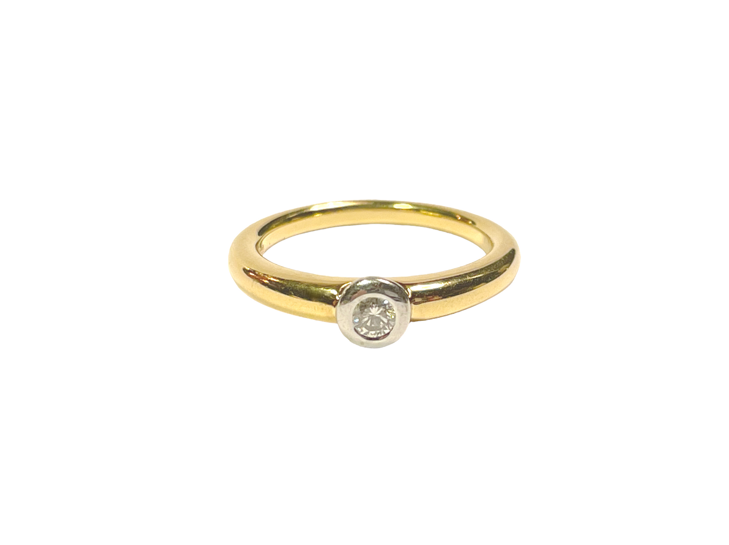 WEMPE Klassischer RING mit BRILLANT Solitär | 0,15ct | tw/si | 750er Gold