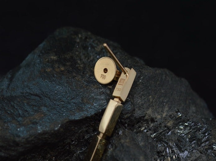 JETTE JOOP Swing - Exklusive OHRHÄNGER mit Bergkristallen | 750er Gold | + Etui