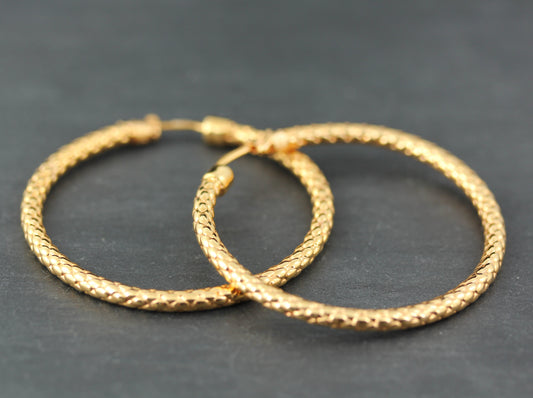 FOPE Exklusive Designer CREOLEN | 750 Gelbgold | Ø 49mm