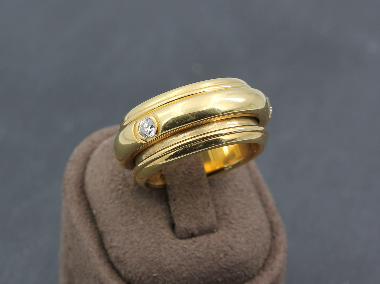 PIAGET Possession - Designer RING mit 3 BRILLANTEN | 0,39ct. | 750er Gelbgold | + Etui