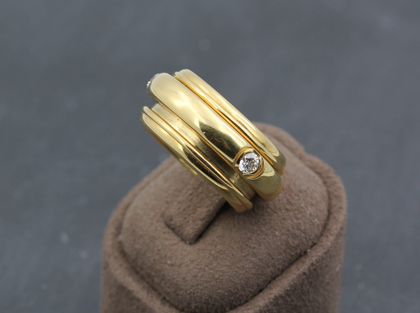 PIAGET Possession - Designer RING mit 3 BRILLANTEN | 0,39ct. | 750er Gelbgold | + Etui