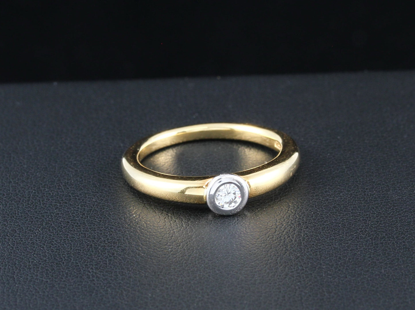 WEMPE Klassischer RING mit BRILLANT Solitär | 0,15ct | tw/si | 750er Gold