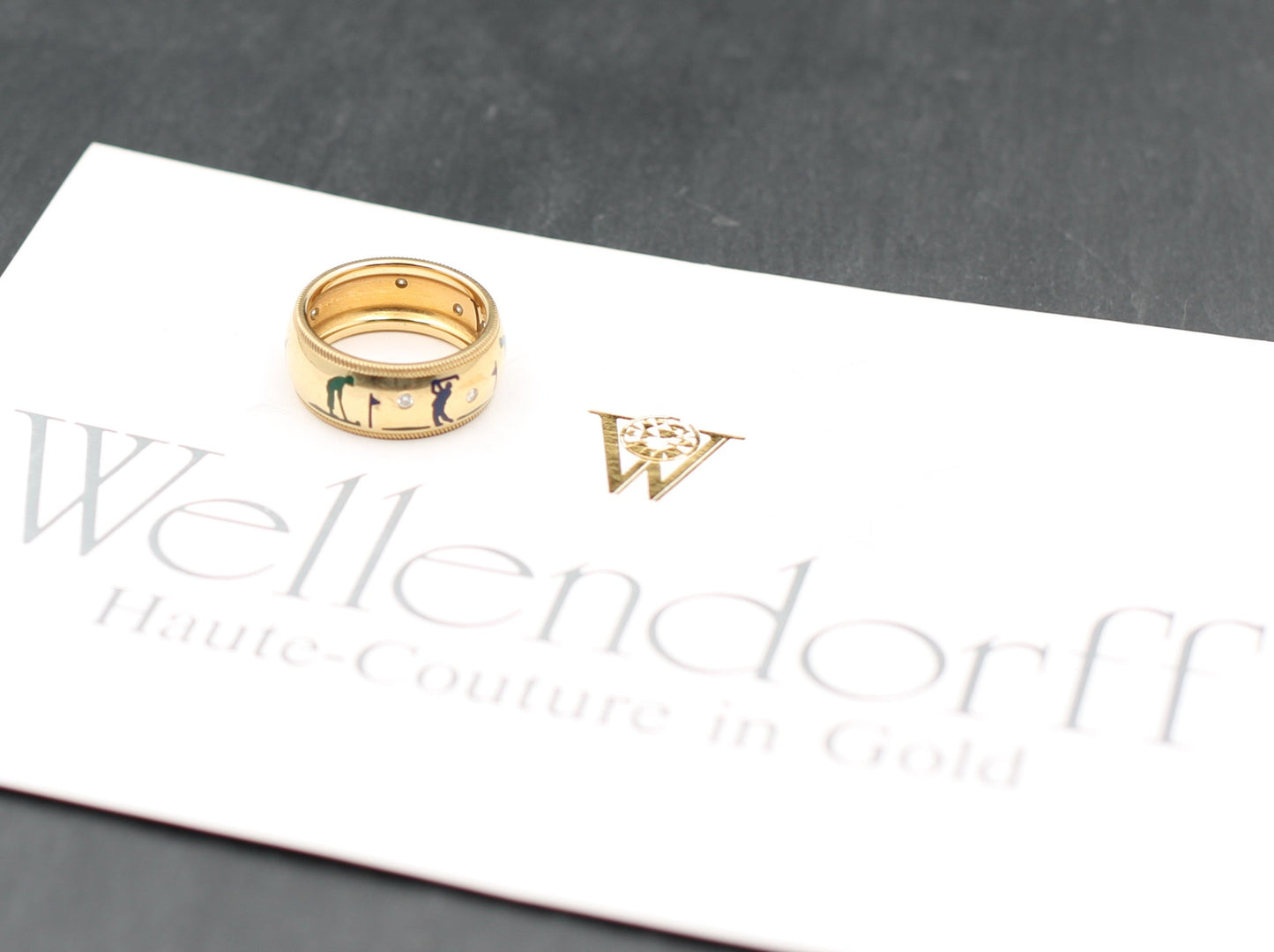 WELLENDORFF Birdie - Designer RING mit BRILLANTEN | 750er Gold | + Zertifikat