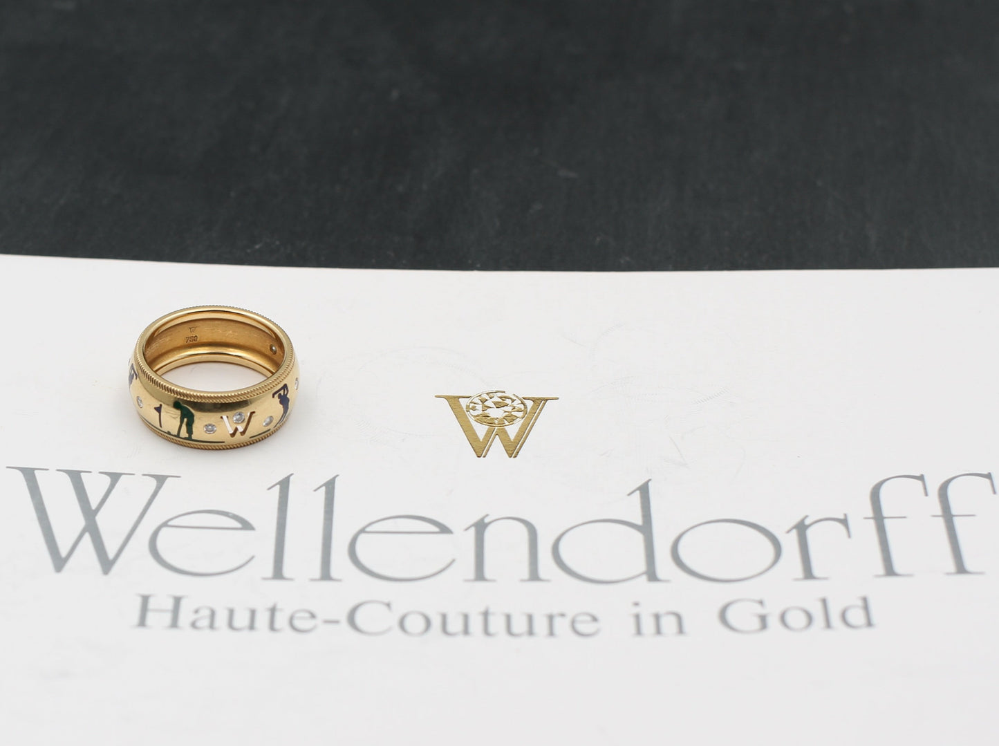 WELLENDORFF Birdie - Designer RING mit BRILLANTEN | 750er Gold | + Zertifikat